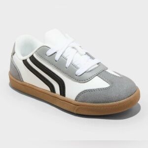 Kids' Boys' Boston Retro Court Sneakers - Cat & Jack white gray black size 6 NEW